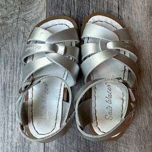 Salt Water Silver Sandals